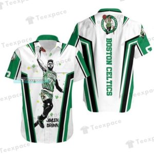 Boston Celtics Jaylen Brown Hawaiian Shirt Celtics Gifts 1