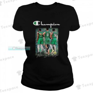Boston Celtics Jaylen Brown Jayson Tatum Marcus Smart T Shirt Womens
