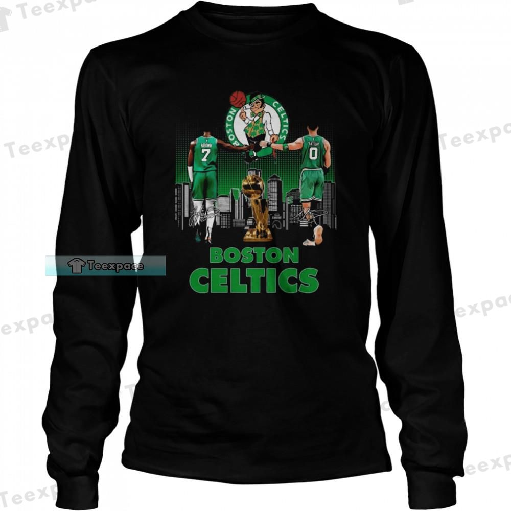 Boston Celtics Jaylen Brown Jayson Tatum NBA Finals Long Sleeve Shirt