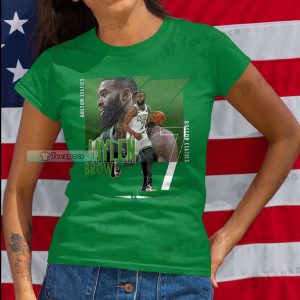 Boston Celtics Jaylen Brown Warrior T Shirt Womens