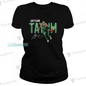 Boston Celtics Jayson Tatum MVP Signature T Shirt Womens