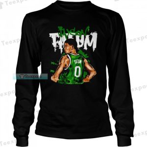 Boston Celtics Jayson Tatum Oil Painting Long Sleeve Shirt