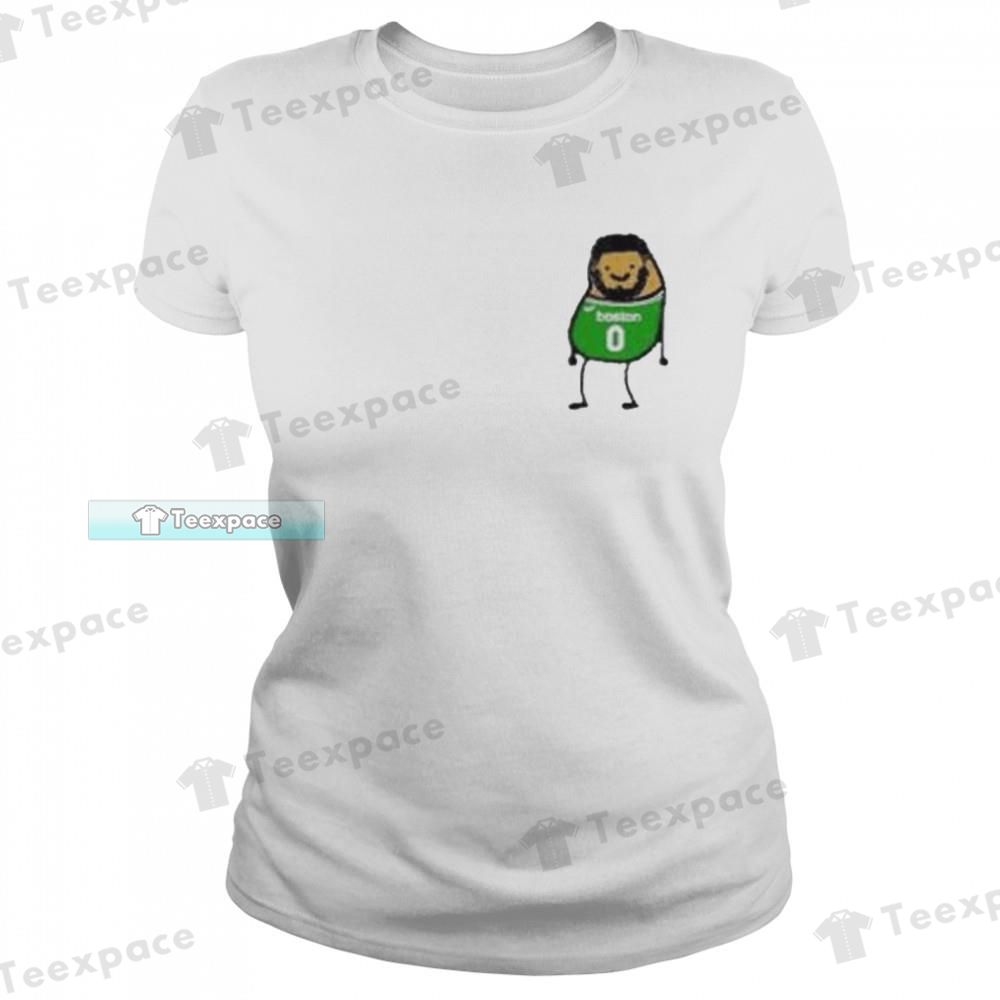 Boston Celtics Jayson Tatum Paint Funny T Shirt Womens
