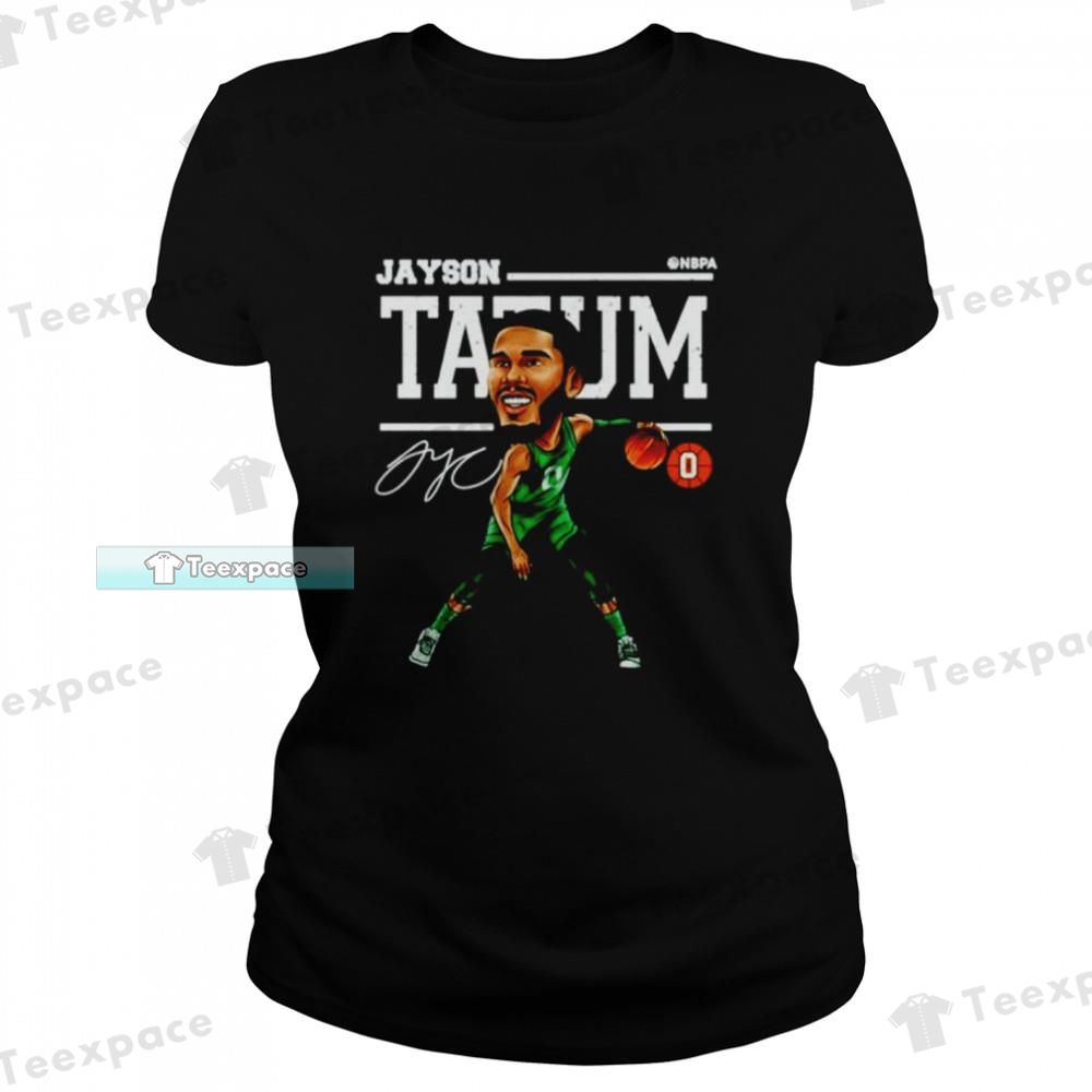 Boston Celtics Jayson Tatum Signature Funny T Shirt Womens