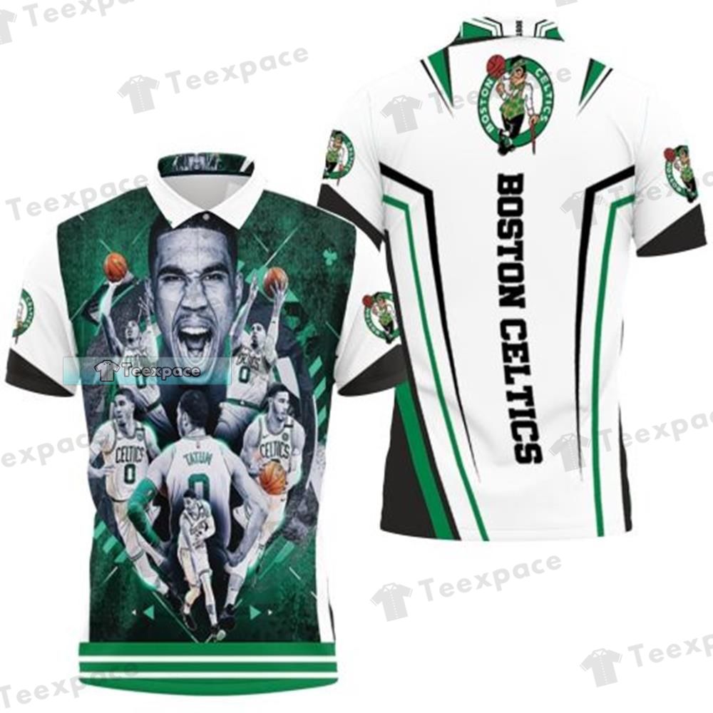 Boston Celtics Jayson Tatum Superstar Polo Shirt