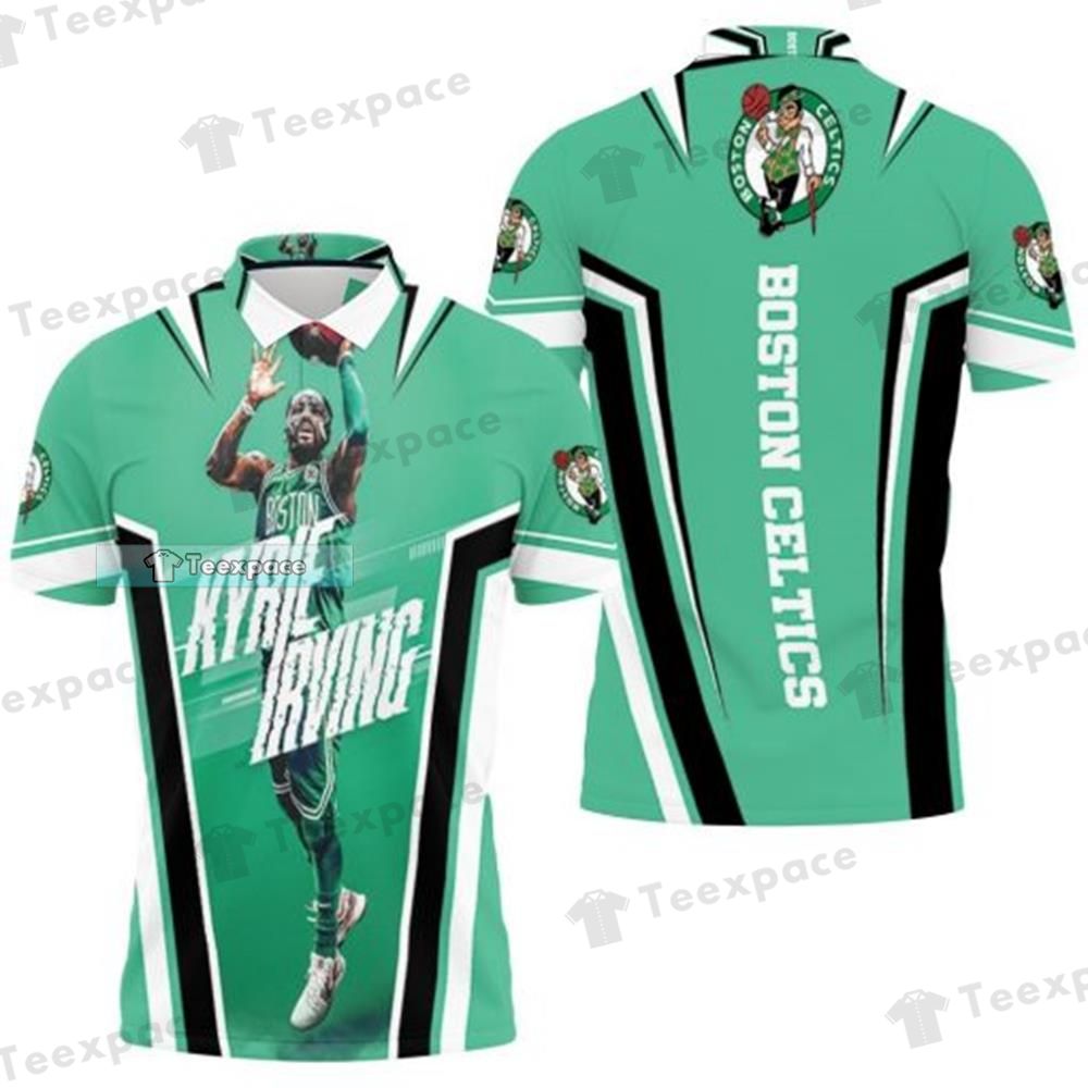 Boston Celtics Kyrie Irving Polo Shirt Gifts for Celtics fans 1