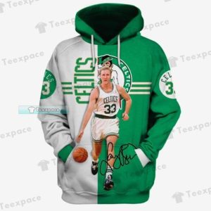 Boston Celtics Larry Bird Logo Hoodie Celtics Gifts