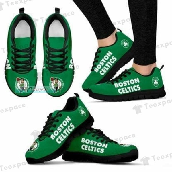 Boston Celtics Letter Logo Sneakers Celtics Gifts
