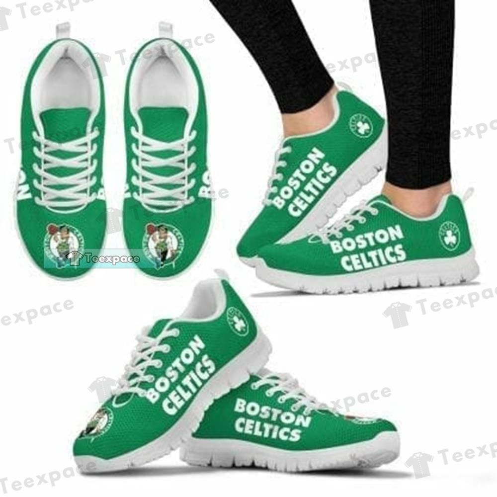 Boston Celtics Letter Logo Sneakers Celtics Gifts 2