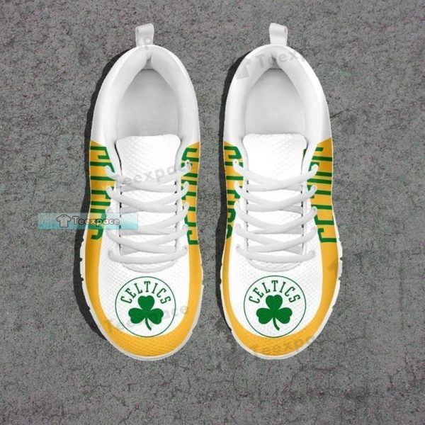 Boston Celtics Logo Ahead Orange Sneakers
