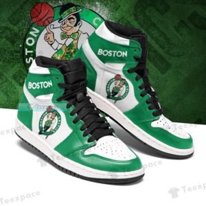 Boston Celtics Logo Center Air Jordan Hightop Celtics Gifts 1
