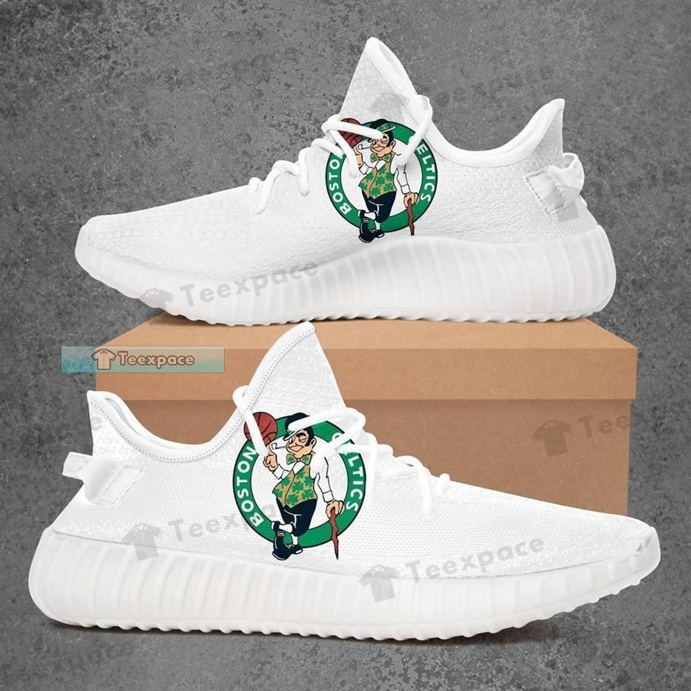 Boston Celtics Logo Center Yeezy Shoes Celtics Gifts 1