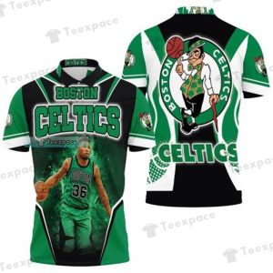 Boston Celtics Marcus Smart 36 Polo Shirt 1