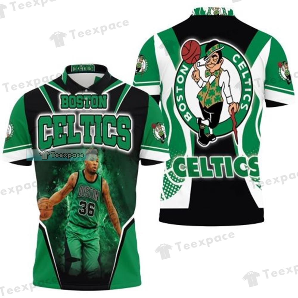Boston Celtics Marcus Smart 36 Polo Shirt