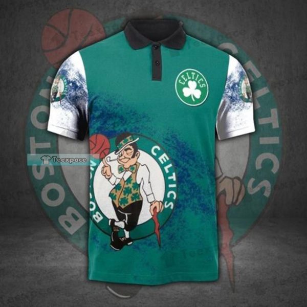Boston Celtics Mascot Logo Polo Shirt Celtics Gifts