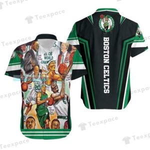 Boston Celtics Players Legend Hawaiian Shirt Celtics Gifts 1