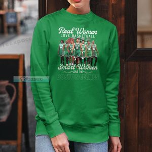 Boston Celtics Real Women Love Basketball Long Sleeve Shirt