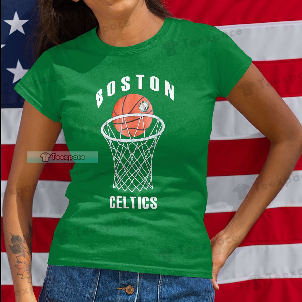 Boston Celtics Slam Dunk T Shirt Womens