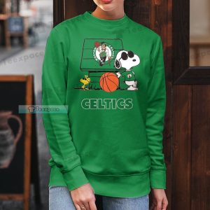 Boston Celtics Snoopy Cool Long Sleeve Shirt