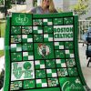 Boston Celtics Square Pattern Sherpa Blanket Celtics Gifts