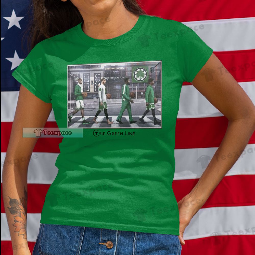 Boston Celtics The Beatles Legends T Shirt Womens