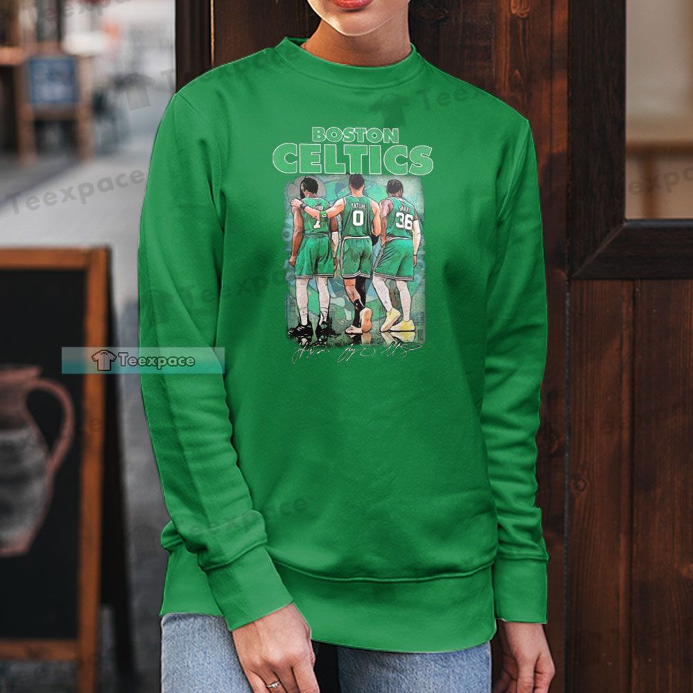 Boston Celtics Three Legends Long Sleeve Shirt