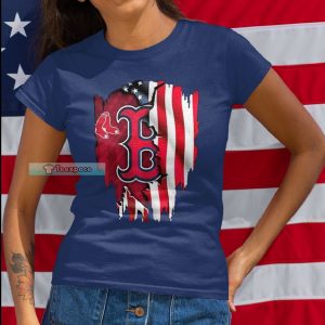 Boston Red Sox American Flag Shirt