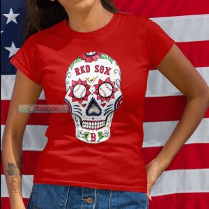 Boston Red Sox Sugar Skull Shirt
