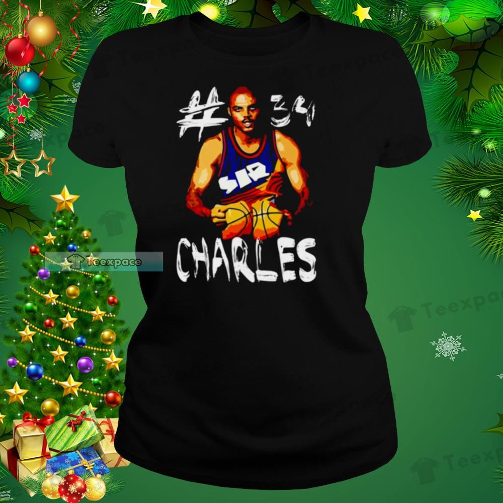 Charles Barkley Professional Basketball Player Phoenix Suns T Shirt Womens