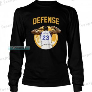 Golden State Warriors 23 Green Defense Art Long Sleeve Shirt