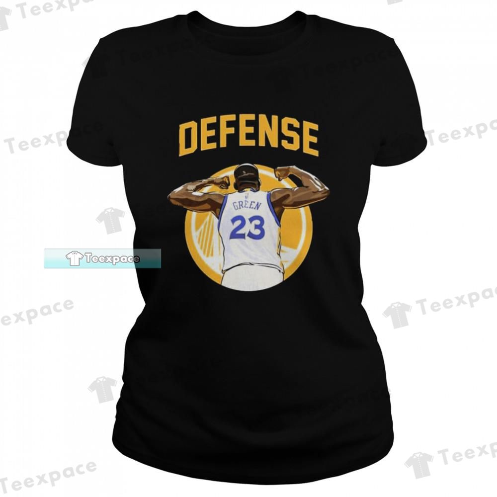 Golden State Warriors 23 Green Defense Art T Shirt Womens