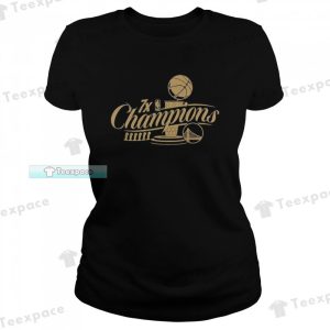 Golden State Warriors 7 Time NBA Finals Champions T Shirt Womens