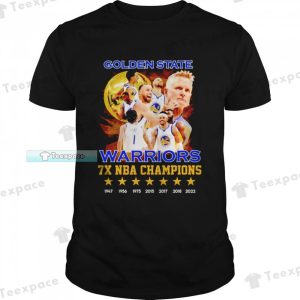 Golden State Warriors 7X NBA Champions 1947-2022 Shirt