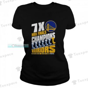 Golden State Warriors 7X NBA Finals Champions T Shirt Womens