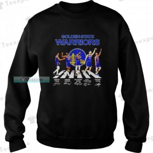 Golden State Warriors Basketball Abbey Road Signatures Sweatshirt