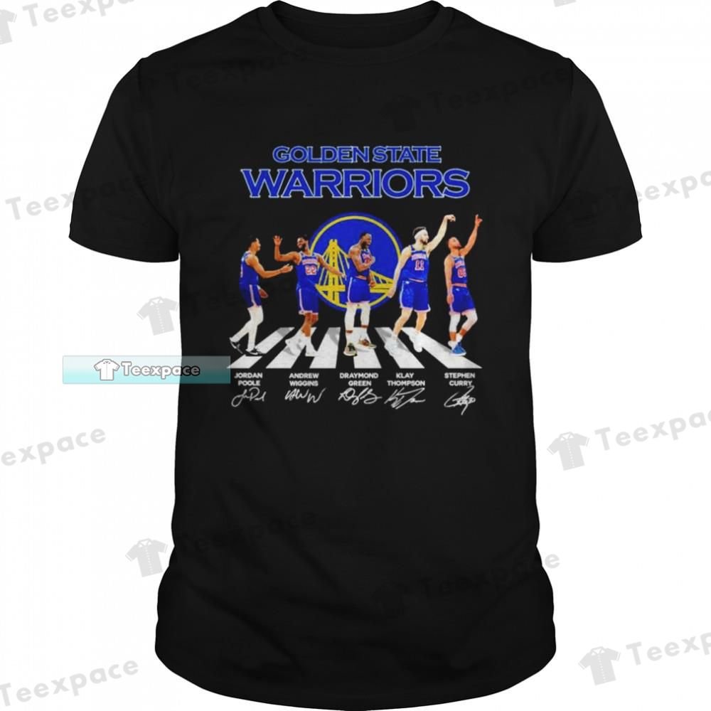Golden State Warriors Basketball Abbey Road Signatures Unisex T Shirt