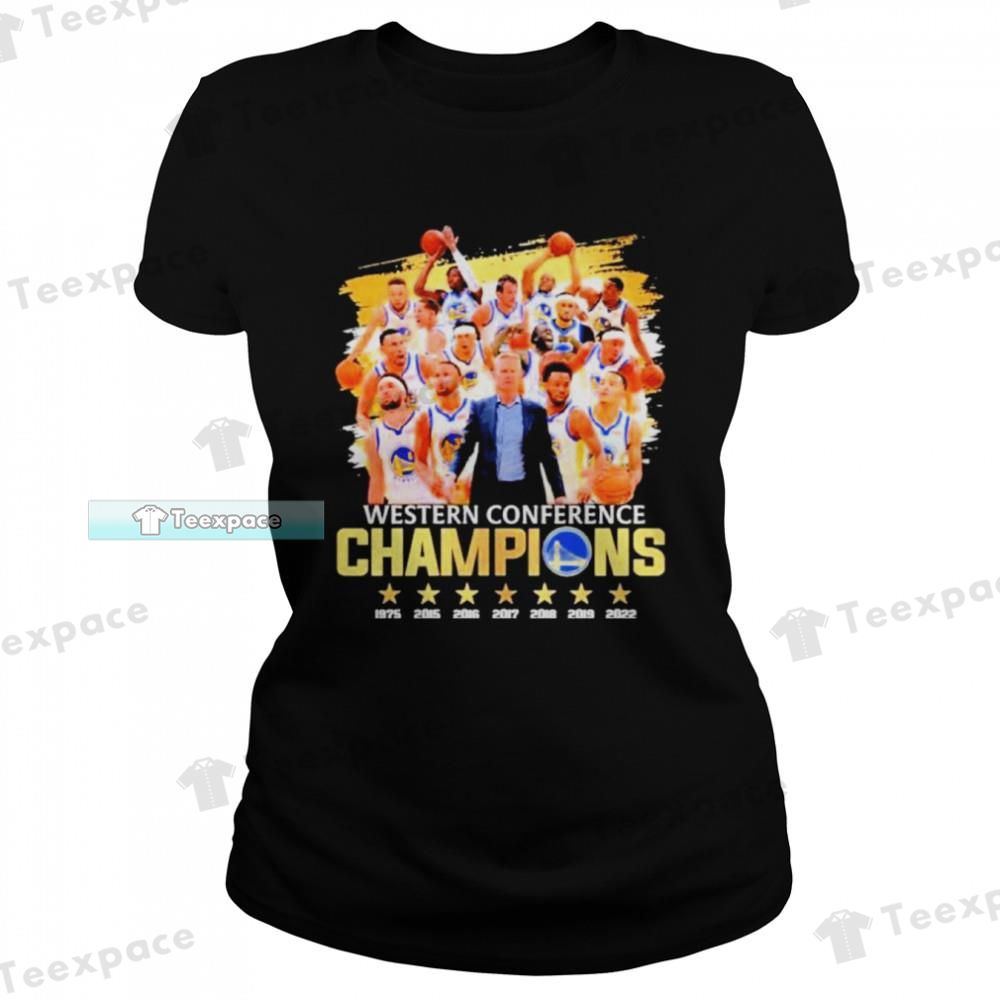 Golden State Warriors Basketball Western Conference Champions T Shirt Womens
