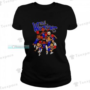 Golden State Warriors Cartoon Of Team Funny T Shirt Womens