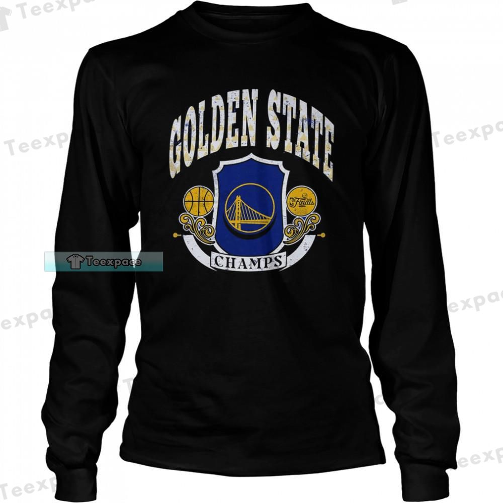 Golden State Warriors Champs Logo Warriors Long Sleeve Shirt