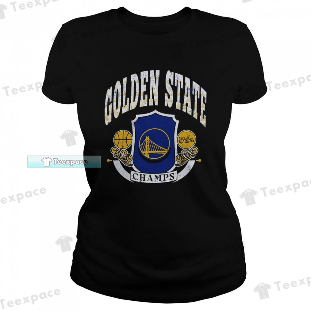 Golden State Warriors Champs Logo Warriors T Shirt Womens