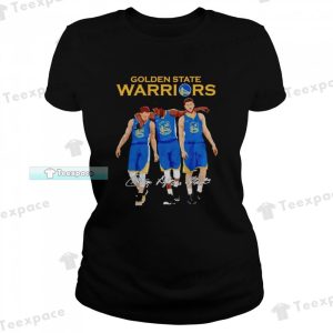 Golden State Warriors Curry Green Thompson Signatures T Shirt Womens