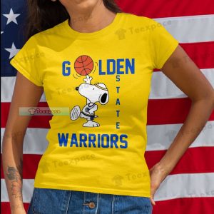 Golden State Warriors Cute Snoopy T Shirt Womens