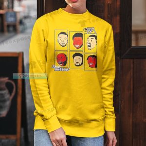 Golden State Warriors Funny Players Face Long Sleeve Shirt