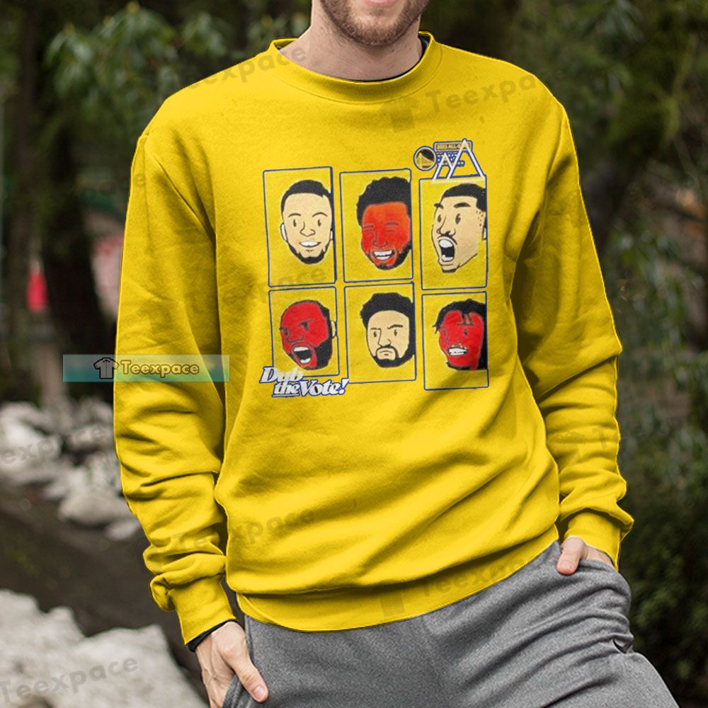 Golden State Warriors Funny Players Face Sweatshirt