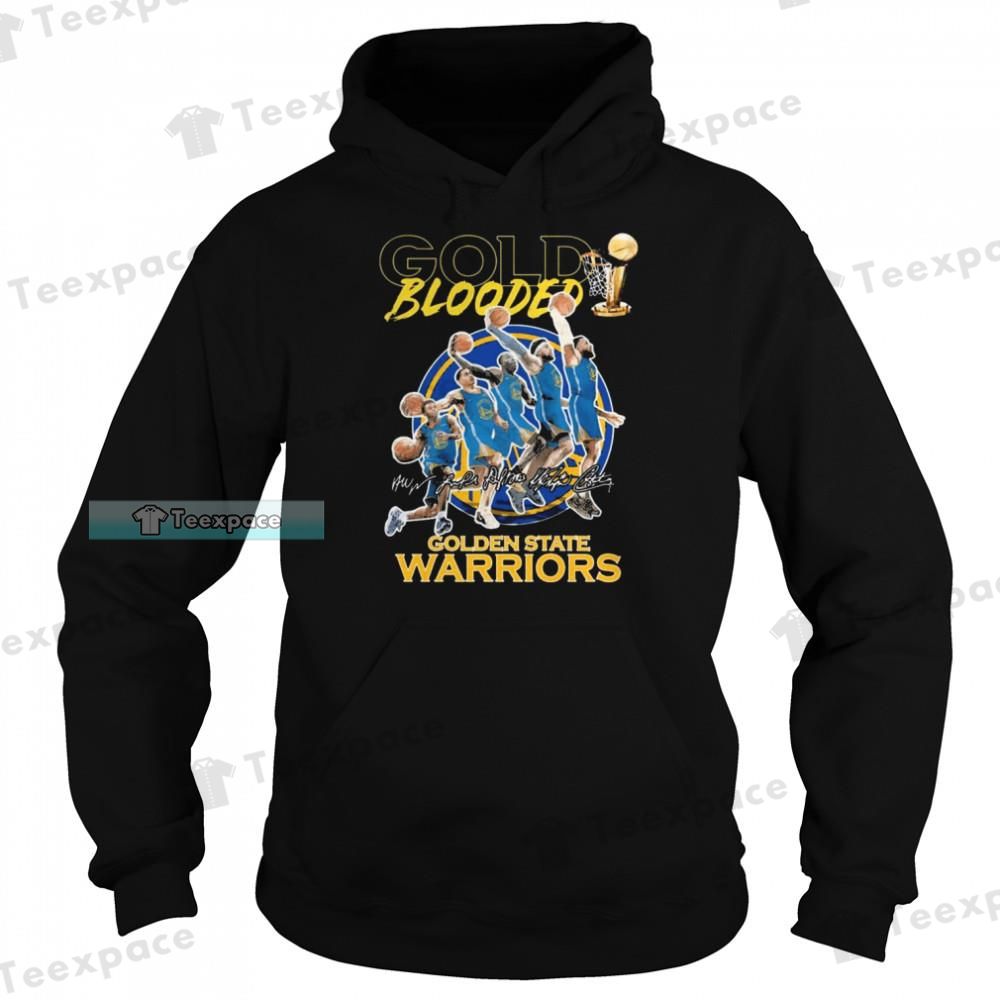 Golden State Warriors Gold Blooded Dunk Signatures Hoodie