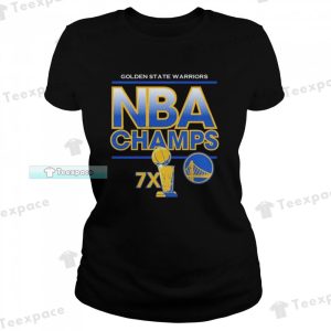Golden State Warriors NBA Champions 7x T Shirt Womens
