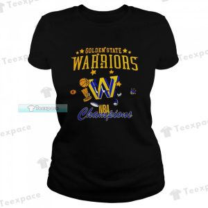 Golden State Warriors NBA Champions House Of Highlights T Shirt Womens