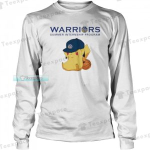 Golden State Warriors Pikachu Summer Internship Program Long Sleeve Shirt