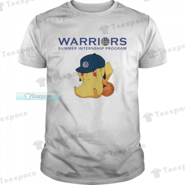 Golden State Warriors Pikachu Summer Internship Program Shirt
