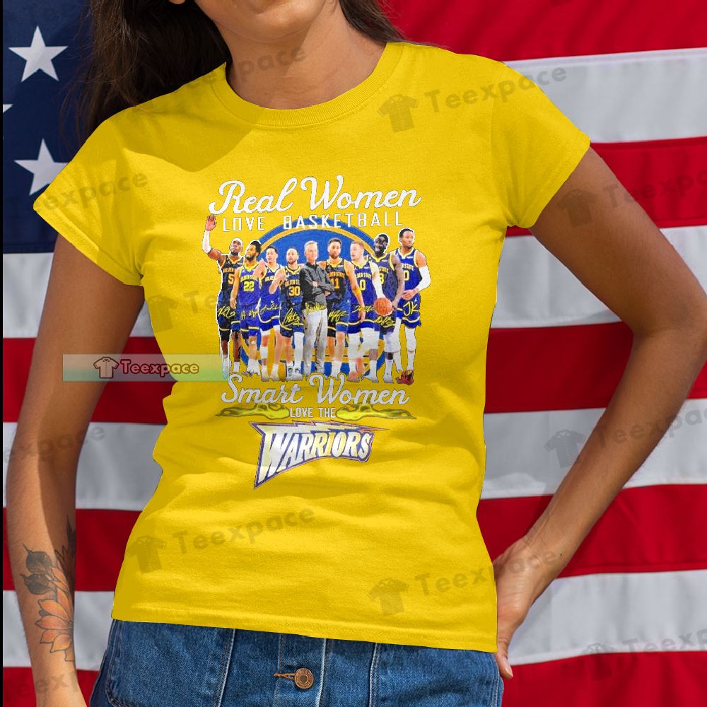 Golden State Warriors Real Women Love Basketball T Shirt Womens